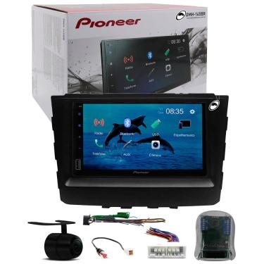Imagem de Multimídia Pioneer DMH-145BR Creta Bluetooth USB + Moldura + Interface Volante + Chicotes + Câmera Ré