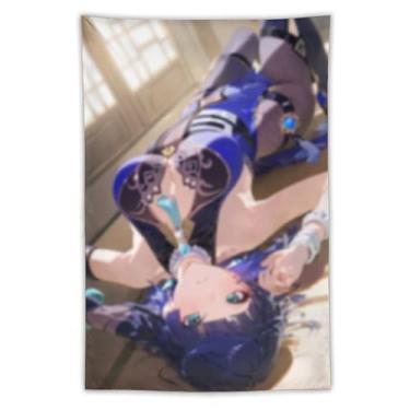 Imagem de LIEGBMEU Sexy Bikini Hot Anime Girl Tapeçaria 101.6 cm x 152.4 cm Interior Exterior Wall Quilt Art Decoração de Tapeçaria Caprichosa, AF247