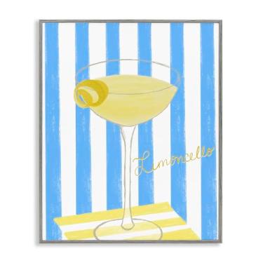 Imagem de Stupell Industries Limoncello Citrus Drink Gray Emoldurado Giclee Art Design por EMILY NAVAS, 20 x 16