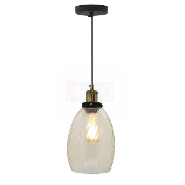 Imagem de Pendente Industrial Moderno Fat Âmbar Para Bancada