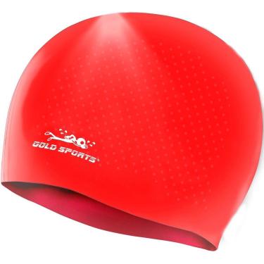 Imagem de Touca De Natação Gold Sports Massagem De Silicone-Unissex