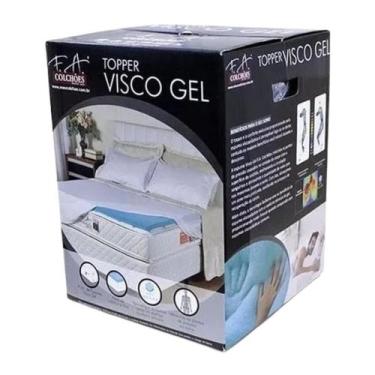 Imagem de Pillow Top F.A. Solteiro Viscogel Sense Espuma Memória Nasa 88x188x4 C
