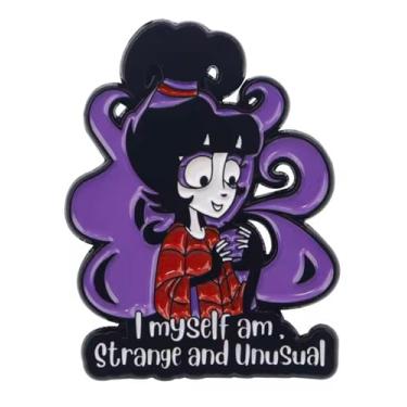 Imagem de Beetlejuice Lydia I Myself Am Strange and Unusual Ghost with the Most Animated Series Cartoon TV Show 3.6 cm Emblema de pino esmaltado