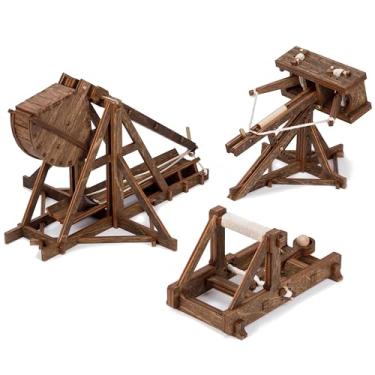Imagem de MEDIEVAL KITS Basic Siege Bundle: Trebuchet, Catapult, and Ballista | 3D Wooden Puzzle