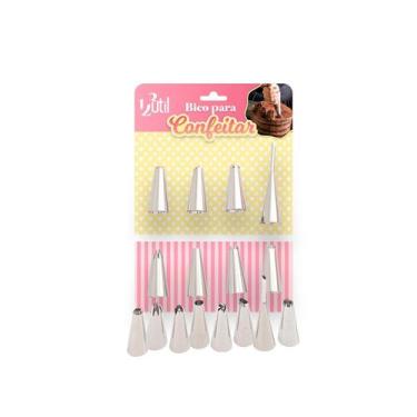 Imagem de Conjunto Kit 8 Bicos De Confeiteiro Utensílio Cozinha - 123Útil