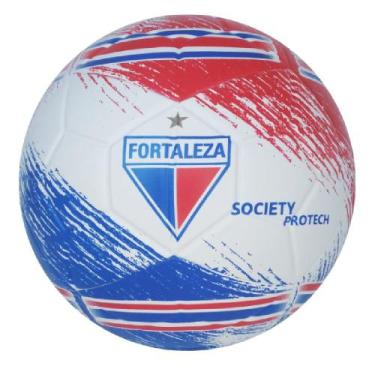 Imagem de Bola society dualt forteleza pro tech, Branco, Azul, Vermelho
