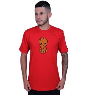 Imagem de Camiseta Unissex Baby Groot Guardião - Lafre, Vermelho, G