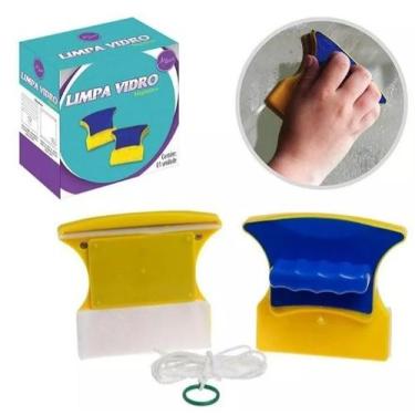 Imagem de Limpador vidros imã magnético janela porta box aquário carro - Zein