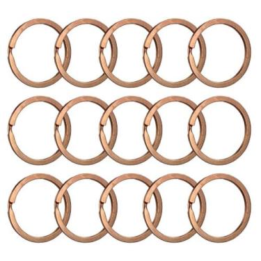 Imagem de Argola Italiana 28mm Para Chaveiros Rose Gold Sem Corrente - 500 Peças