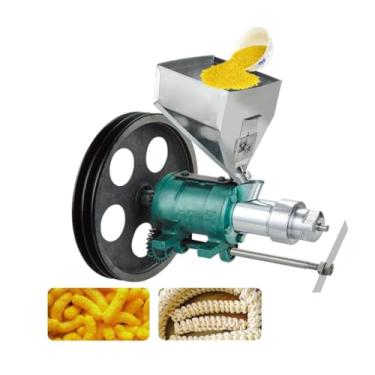 Imagem de HYZHANHONG Extrusora de alimentos inchados, 7 moldes processam milho de arroz em material metálico de alimento inchado, máquina de vara doce de milho de milho multifuncional