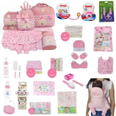 Imagem de Kit Bolsa de Maternidade 5 Peças + Saída maternidade + Enxoval Master 