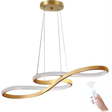 Imagem de Lustre Pendente em led Moderno e minimalista modelo Infinito 3 em 1 co