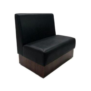 Imagem de Sofá Booth Slim 1,20M Estofado D28 Para Bares E Restaurantes - Liso Pr