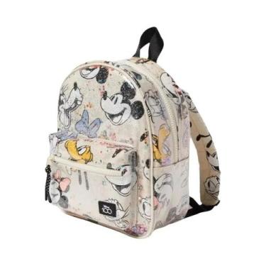 Imagem de Mochila De Lona Mickey Minnie Disney, Bolsa Escolar De Grande Capacida