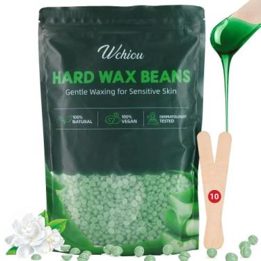Imagem de Wax Beads Wchiou Hard Wax Beads 544g com aloe vera para depilação