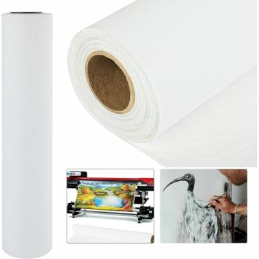 Imagem de Rolo de lona fosca para Epson Canon HP impressora jato de tinta de grande formato rolo de lona de poliéster para impressão de desenho a óleo ou pintura à base de água (poliéster 290GSM 36"x100ft)
