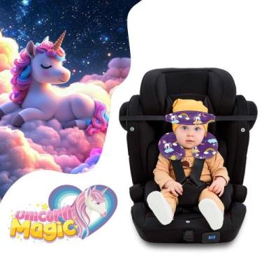 Imagem de Kit Almofada de pescoço + Faixa Apoio Suporte Cabeça de Bebê Cadeirinh