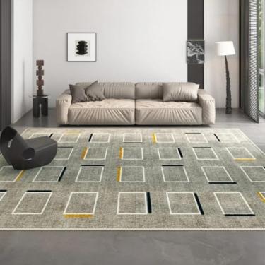 Imagem de Tapetes de estilo para sala de estar, laváveis, decoração de quarto, com padrão geométrico, luxuoso, para sala de estar, para áreas grandes (160 x 200 cm (62 x 78 pol.) / jds-250716003104)