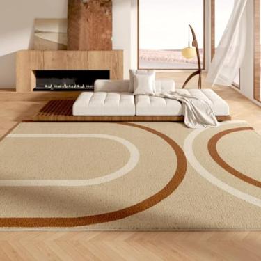 Imagem de Tapetes grandes para decoração de quarto e sala de estar, carpete grosso e felpudo, para sala de estar, vestiário, macio e fofo (200x250cm/C)