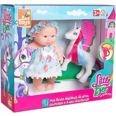Imagem de Boneca Little Bee Unicornio 15,5CM - Baby BRINK