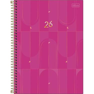 Imagem de Tilibra - Agenda Executiva Espiral Diária 20 x 27,5 cm Spot Feminina 2026 - Rosa