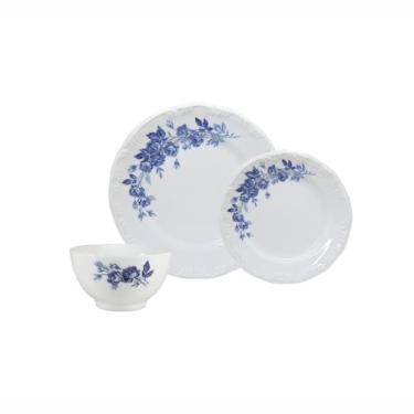 Imagem de Serviço de 18 Peças com Bowl em Porcelana, Decoração Cora, Porcelana Schmidt