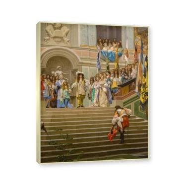 Imagem de NHLDZYH Moldura champanhe. Imagem natureza em tela, (sem título 60) de Jean Leon Gerome, reprodução de quadros, quadro de arte de parede de tela para casa. 60x80cm