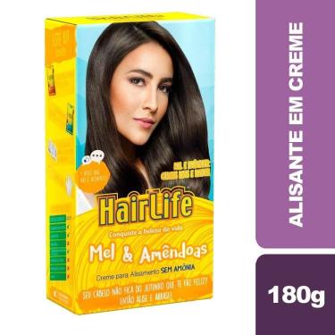 Imagem de Alisante em Creme HairLife Mel e Amêndoas 180g