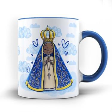 Imagem de Caneca xicara Mãe Querida Nossa Senhora Aparecida 25 (Azul)