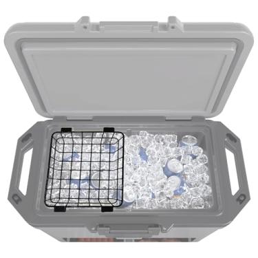 Imagem de Cesta térmica compatível com refrigerador rígido Ninja FrostVault de 50 qt e refrigerador com rodas de 45 qt/65 qt, cesta de armazenamento de artigos secos de aço inoxidável, cesta para guardar itens