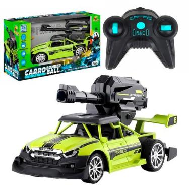 Imagem de Carro De Controle Remoto Brinquedo Infantil Dispara Bolinhas De Gel Bo