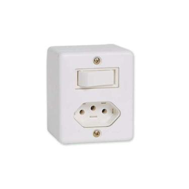 Imagem de Interruptor Simples + Tomada 10a Linha Box Ilumi - Conjunto Elétrico