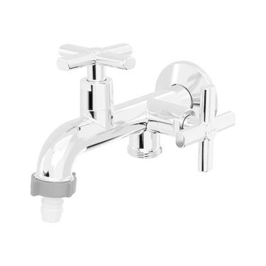 Imagem de Torneira Tanque/máquina Cromado 1/2 Com Redutor De Vazão - Blukit