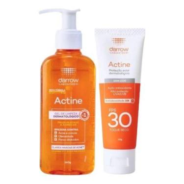 Imagem de Kit Facial Darrow Actine Protetor + Gel De Limpeza