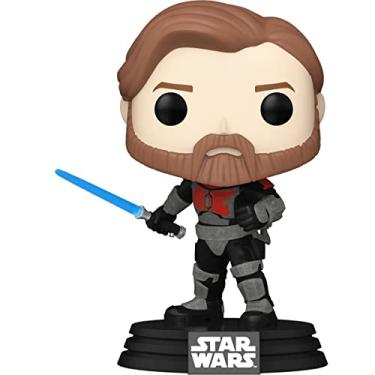 Imagem de Funko Star Wars: The Clone Wars OBI-Wan Kenobi Mandalorian Armor Pop! Boneco de vinil #599 - Entertainment Earth Exclusive