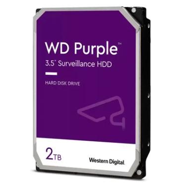 Imagem de Hd 2tb WD Purple Surveillance, Sata Iii 6GB/s, Cache 64mb, 3.5 Polegadas - Wd23purz