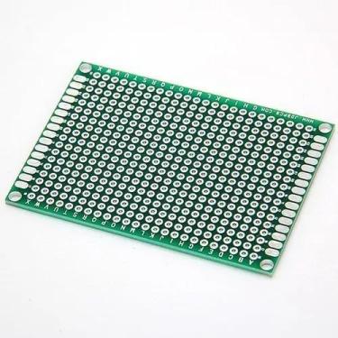 Imagem de Placa de PCB Fibra de Vidro Perfurada 3x7 cm Dupla Face - OEM