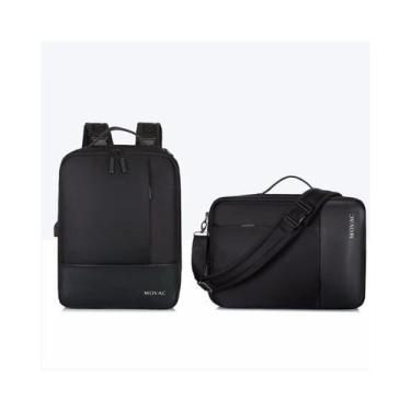 Imagem de Mochila de viagem anti-roubo à prova d'água USB unissex 20L - Lightbek