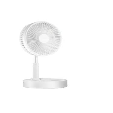 Imagem de Ventilador Portátil Dobrável 4 Velocidades Recarregável USB Retrátil Mesa Coluna Silencioso(Branco)