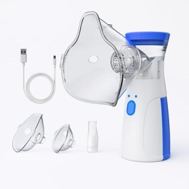 Imagem de Nebulizador Inalador Ultrassônico Portátil Sem Fio Recarregável USB – Silencioso, Compacto, Ideal para Crianças, Adultos e Idosos Alívio Respiratório Diário Linha Prime