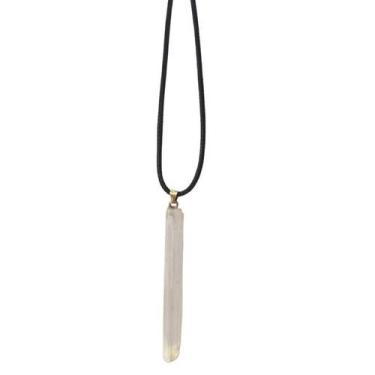 Imagem de Colar Cordão Com Pingente Selenita Pequena - Meta Atacado