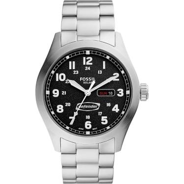 Imagem de Relógio Fossil Masculino Ref:Fs5976/1kn Solar Casual Prateado