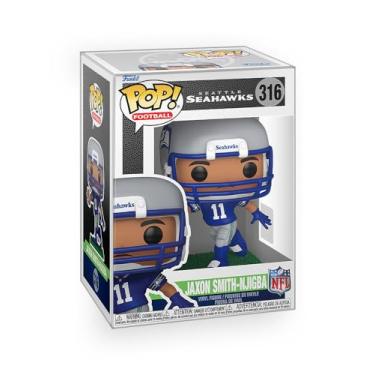 Imagem de Epic Collectibles Pop Football: Seahawks - Jaxon Smith Njigba (JSN) Vinyl Figure Bundled with Box Protector Compatible for Funko