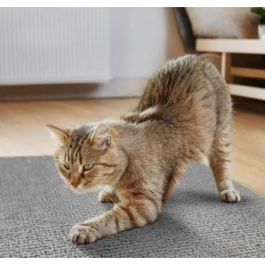 Imagem de Arranhador Adesivo Premium: Sofá, Cama e Móveis Para Gato - Protetor Pet (CINZA CLARO,50X50cm)