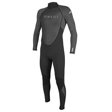 Imagem de Roupa de mergulho masculina O'Neill Reactor-2 3/2 mm com zíper nas costas, preto/grafite, MT