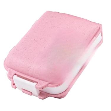Imagem de Porta Comprimidos Diário - Organizador de Remédios com Divisão para Manhã, Tarde e Noite(Rosa)