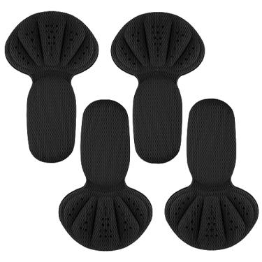 Imagem de Almofada de calcanhar esponja 2 em 1, inserções de almofada na parte de trás do calcanhar, protetores de salto para sapatos muito grandes, almofadas de malha macia para sapatos soltos, palmilhas de