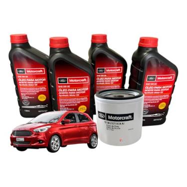 Imagem de Kit Troca De Óleo Do Ford Ka de 2015 a 2017 Motor 1.0l 5w30 - Motorcraft