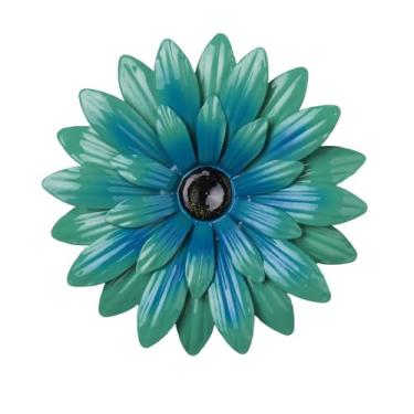 Imagem de Decoração de cerca de flores artesanato requintado fundo de ferro pingente decoração de jardim arte porta pendurada na parede (estilo 4)