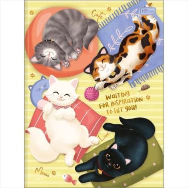 Imagem de Caderno Tilibra universitário purrfect cats brochura 80fls